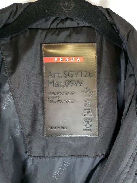 prada art sgv126 mat 09w jacket fake|prada neck tags.